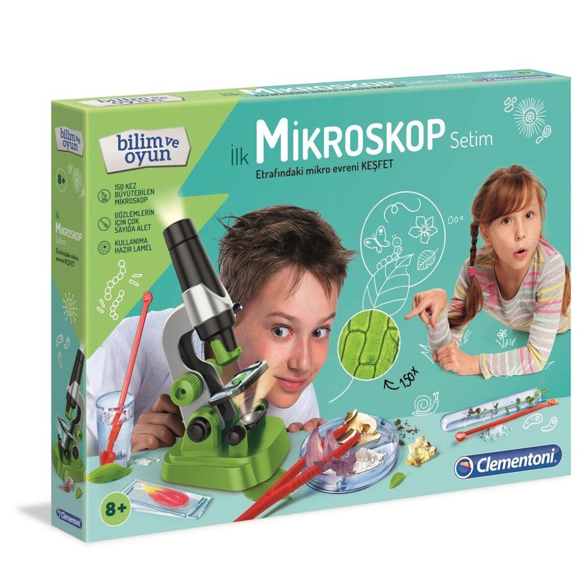 64963 İlk Mikroskop Setim – Bilim ve Oyun +8 yaş