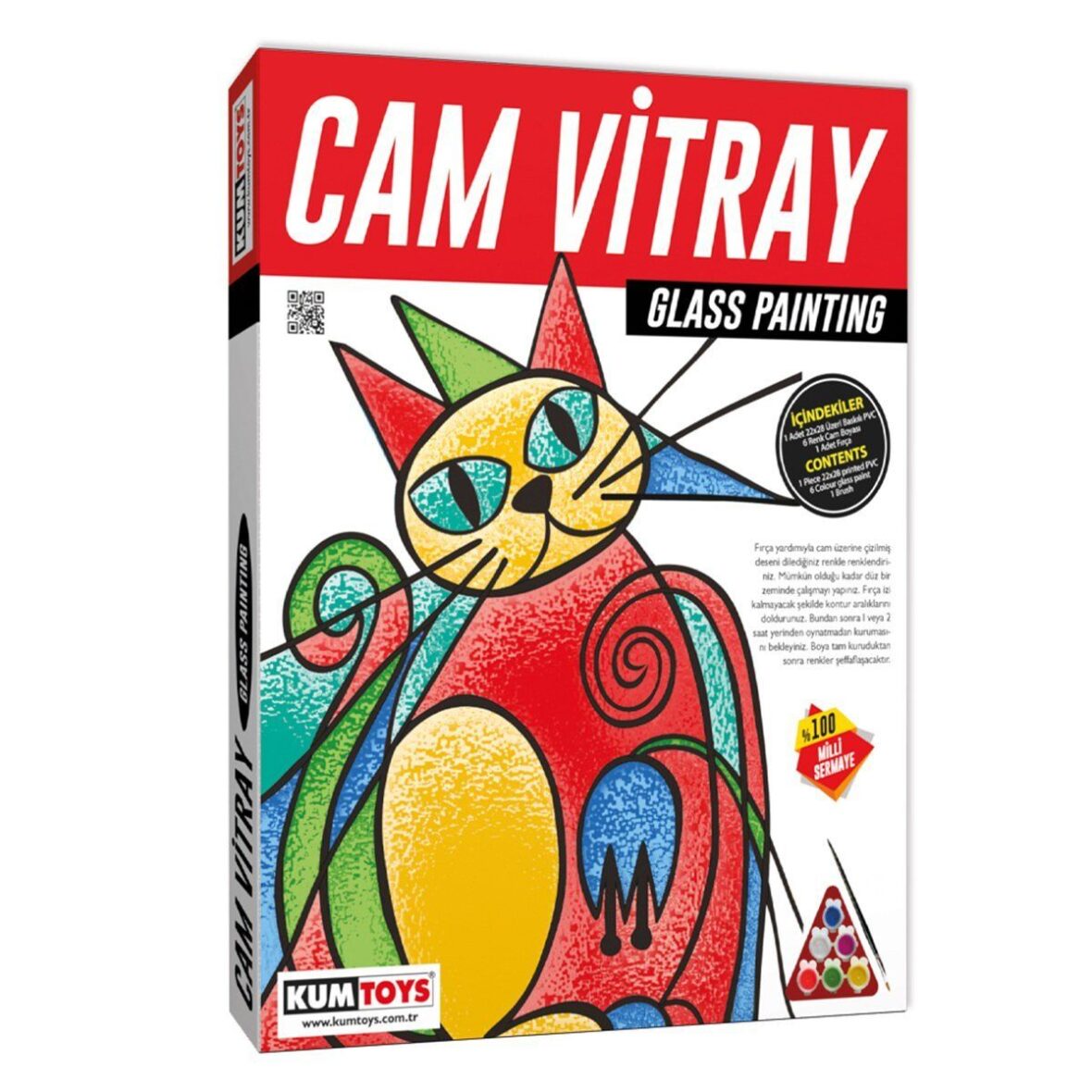 5001 KumToys Cam Vitray – Glass Painting / +6 yaş