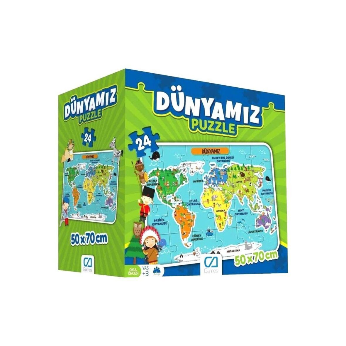 5025 CA Games, Dünyamız 24 Parça Puzzle / +3 yaş