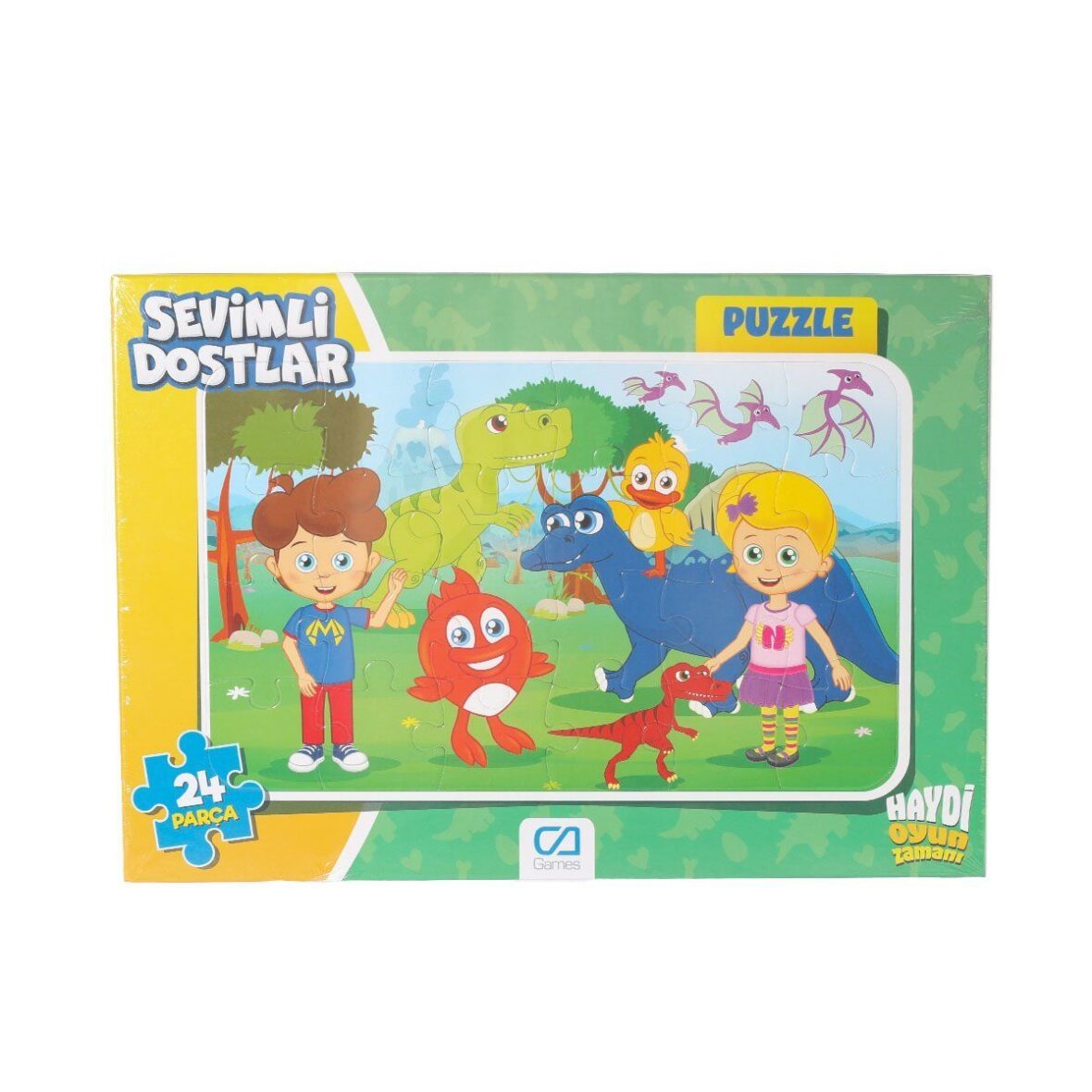 CAFRM-5121-5122 Sevimli Dostlar Frame Puzzle 24 Parça