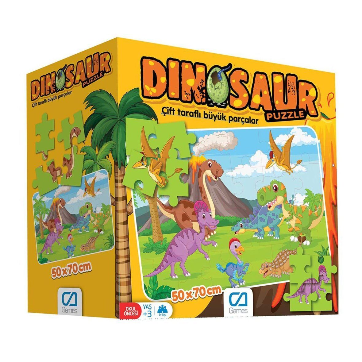 5139 Dinazorlar Yer Puzzle -CA Games