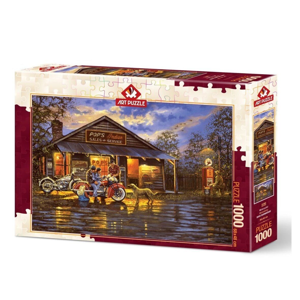 5190 Art Puzzle Motosikletçi 1000 Parça Puzzle