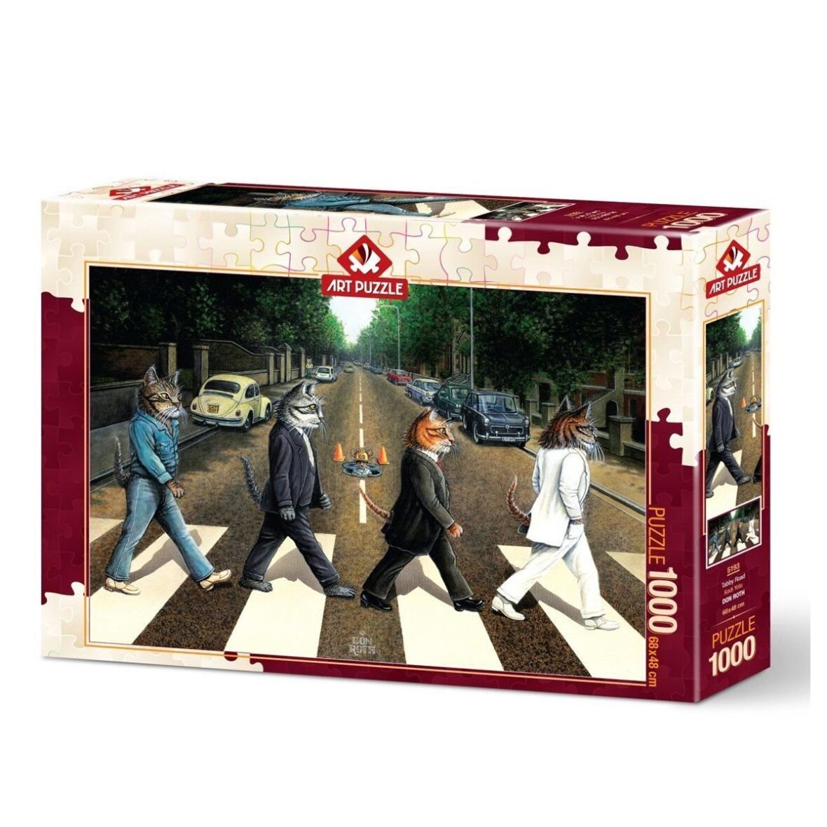 5193 Art Puzzle Kedi Yolu 1000 Parça Puzzle