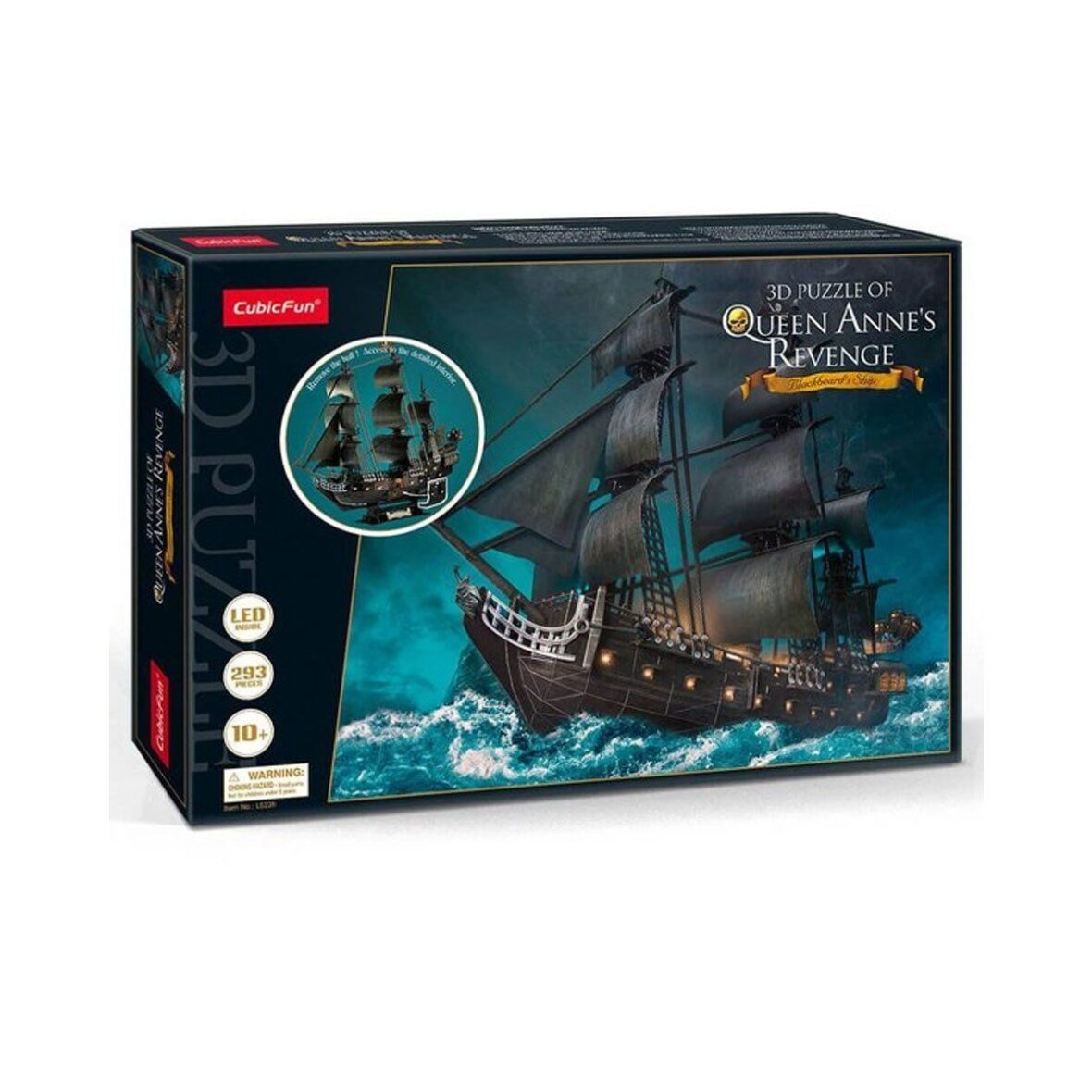 CUB L522H Queens Annes Led Işıklı 3D Puzzle