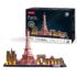 CUN L525H City Line Paris LED Işıklı 3D Puzzle -Necotoys