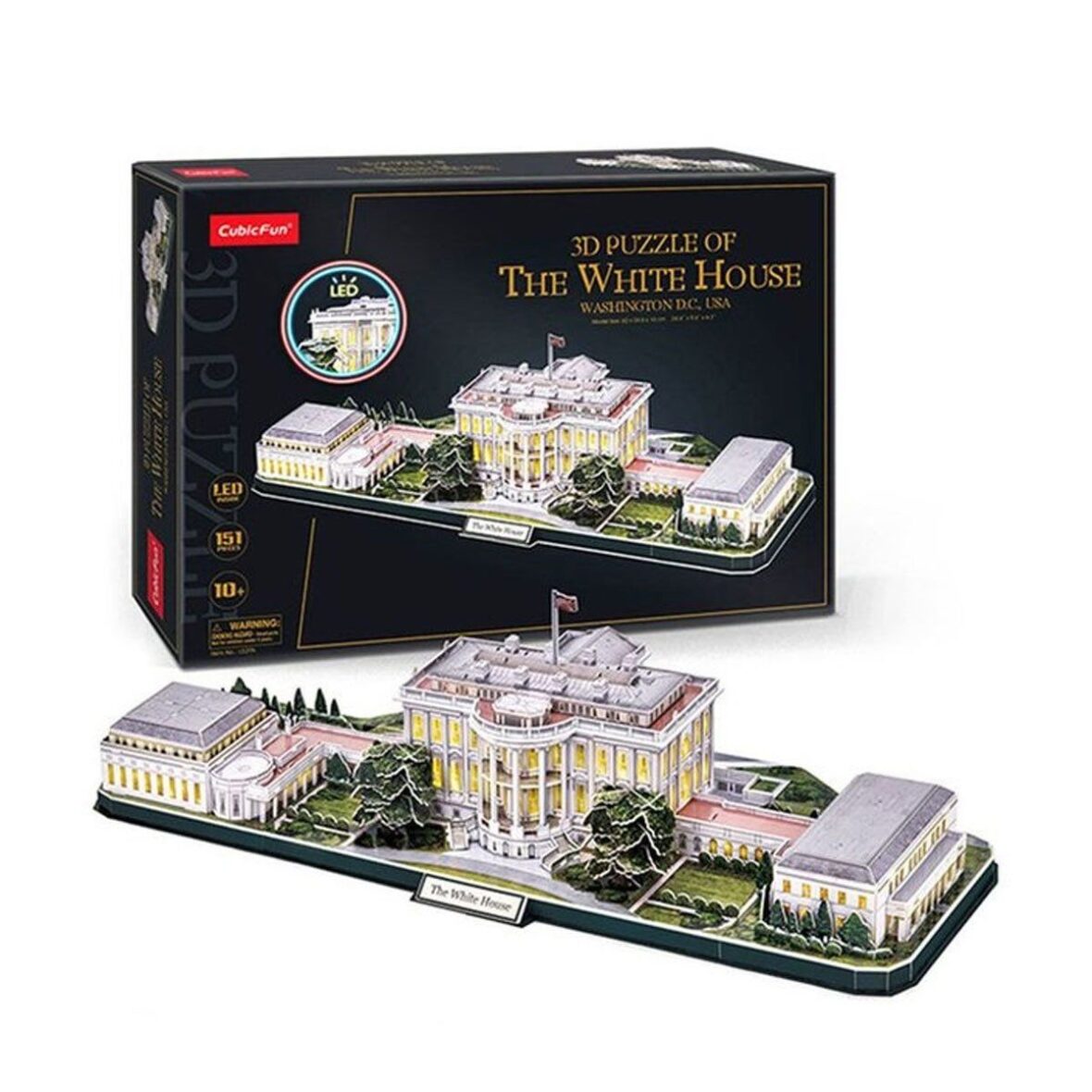 CUB L529H City Line Beyaz Saray Abd Led Işıklı Puzzle