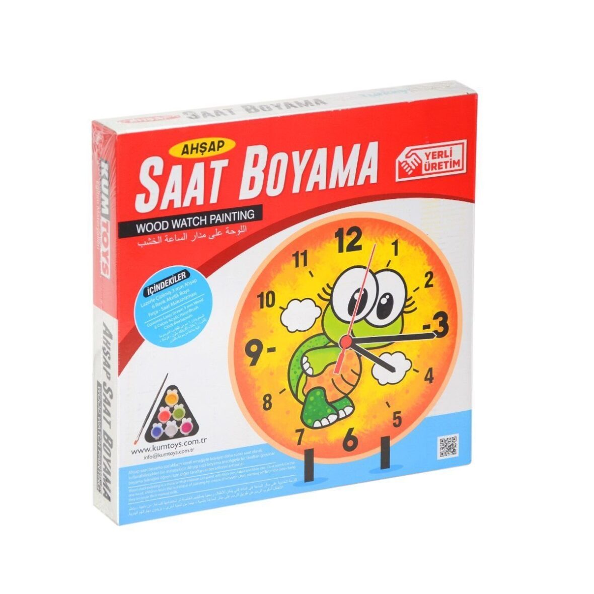 5302 KumToys, Ahşap Saat Boyama