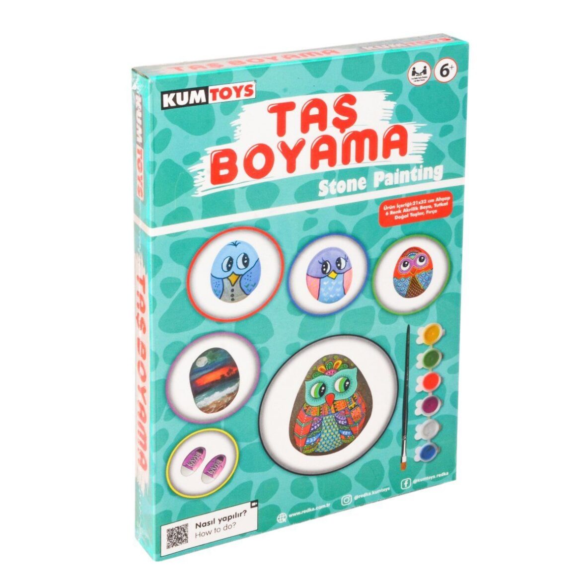 5307 Kumtoys Taş Boyama – Stone Painting / +6 yaş