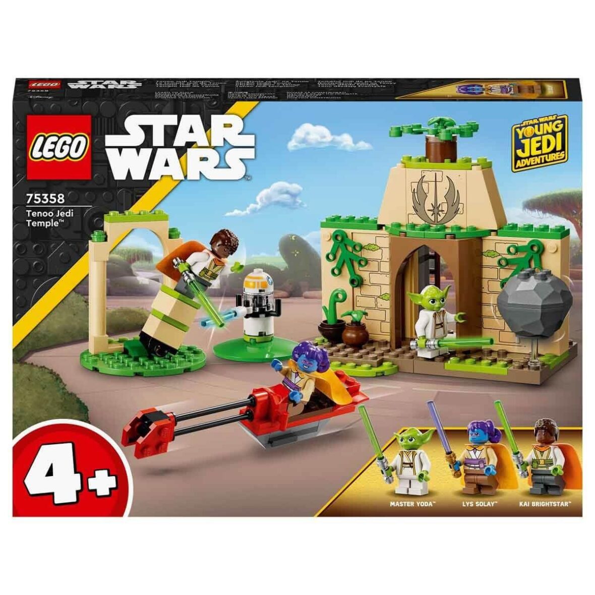 75358 LEGO® Star Wars™ Genç Jedi Maceraları: Tenoo Jedi Tapınağı 124 parça +4 yaş