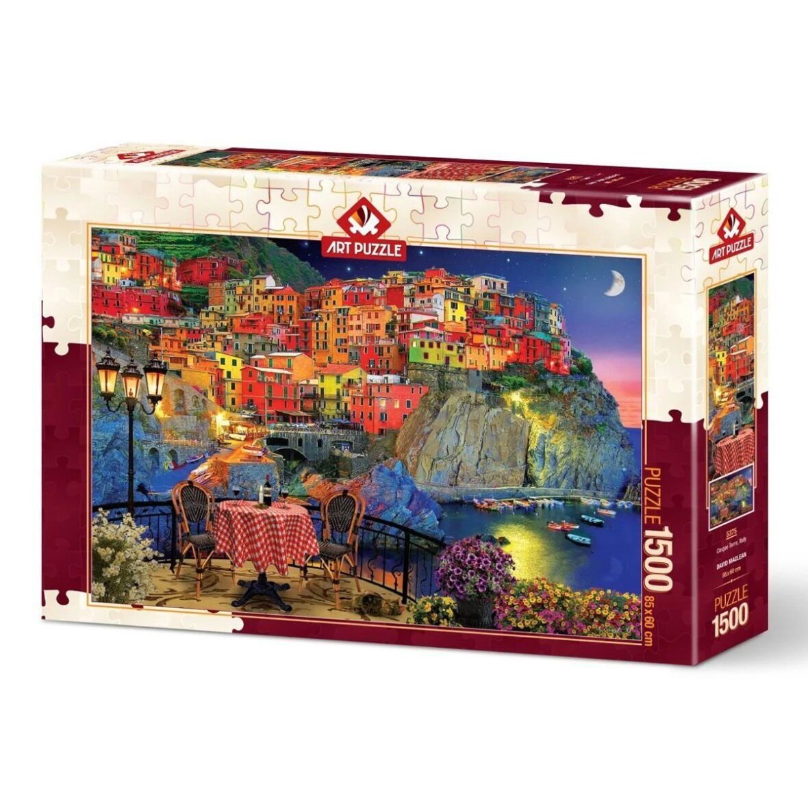 5375 Cinque Terre İtalya 1500 Parça Puzzle -Art Puzzle