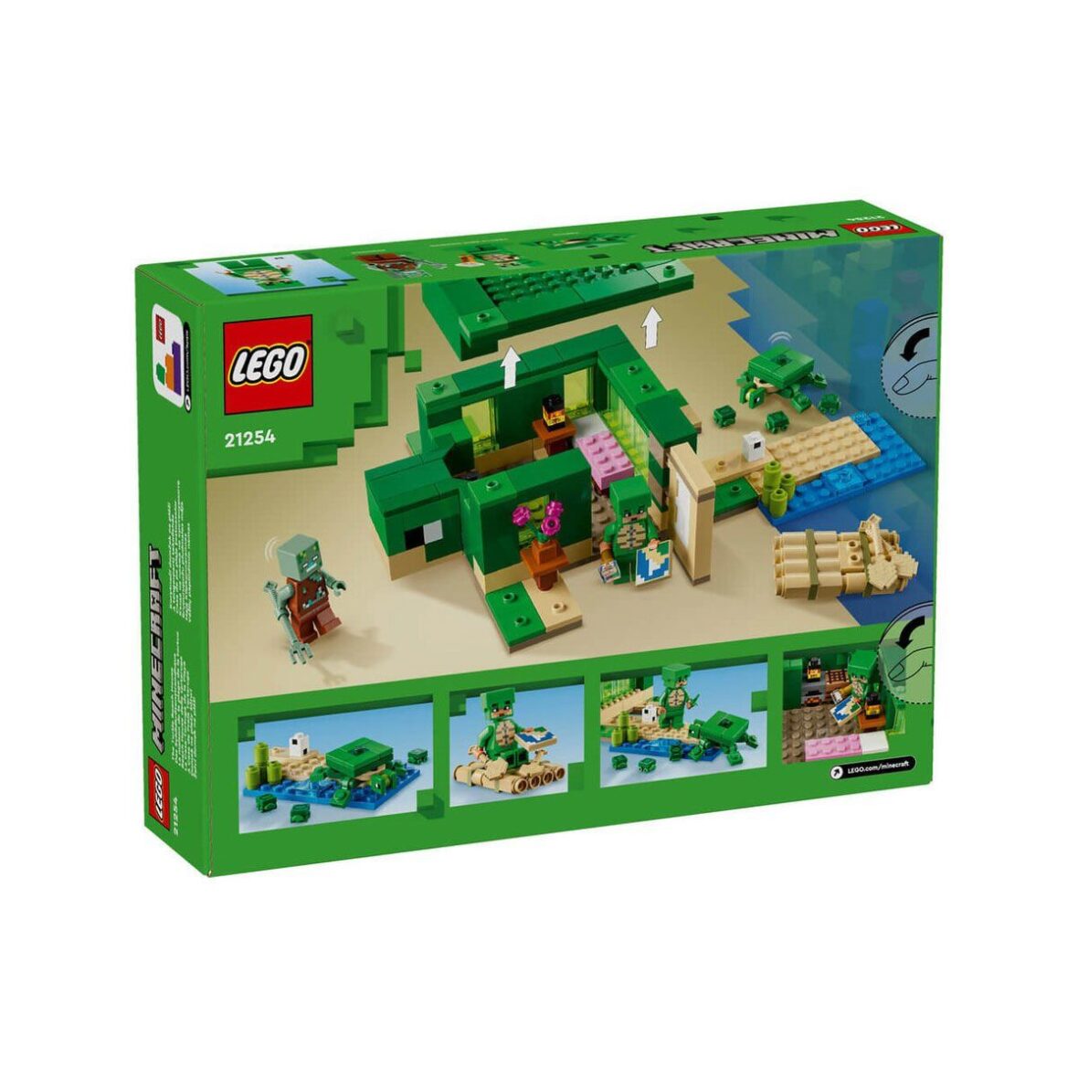 21254 LEGO® Minecraft® Kaplumbağa Plaj Evi 234 parça +8 yaş