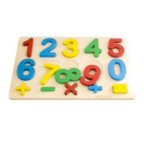 KM5629 Ahşap Rakamlar Puzzle -Kumtoys