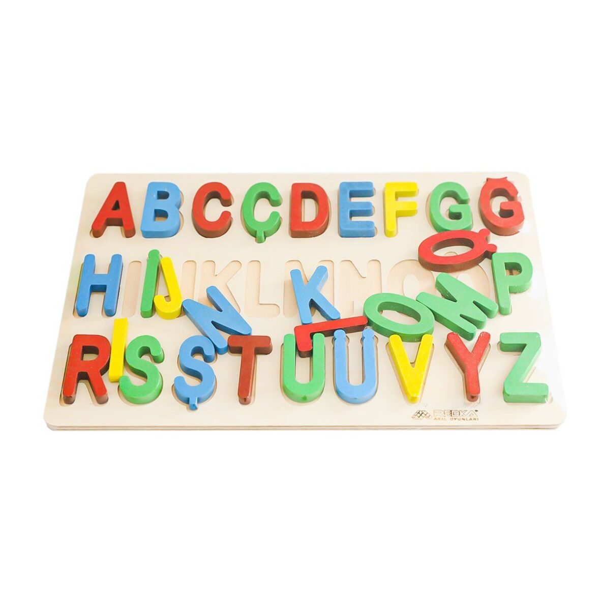 KM5630 Ahşap Alfabe Puzzle Türkçe -Kumtoys