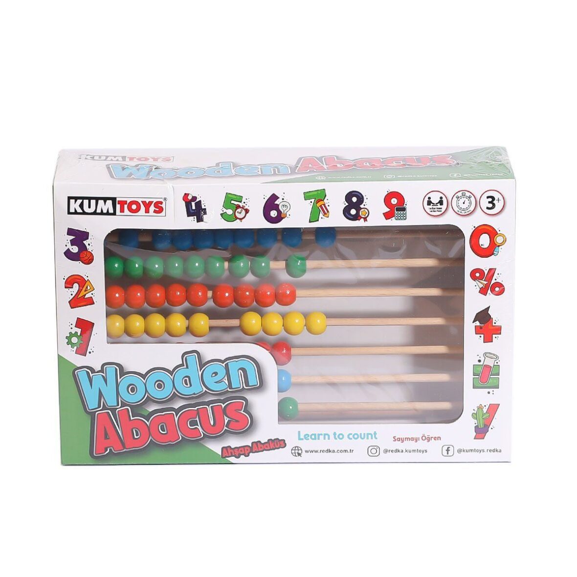 KM5632 Ahşap Abaküs -Kumtoys