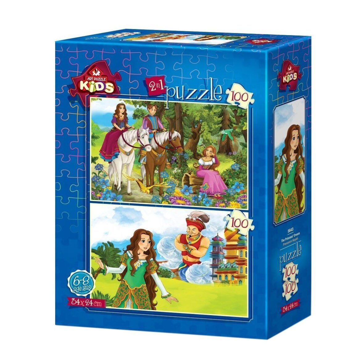 5643 Prensesin Hayali 2×100 Parça Art Puzzle