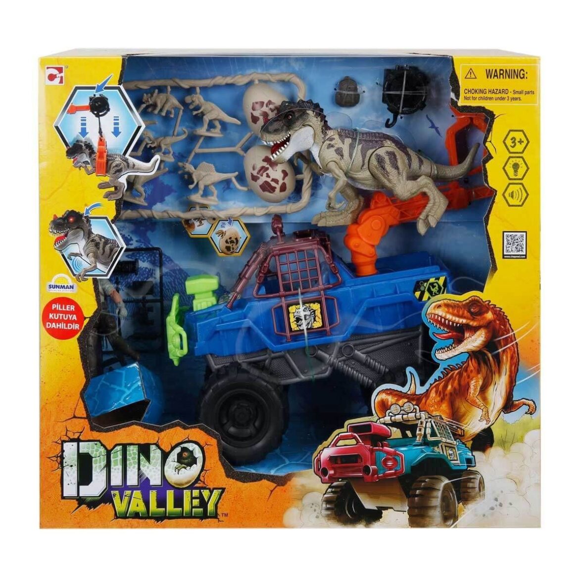 542059 Dino Valley Roughneck Bigwheel Dinozor Oyun Seti -Sunman