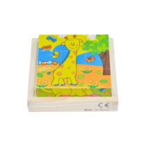 CS- 6623P AHŞAP HAYVANLAR  KÜP PUZZLE