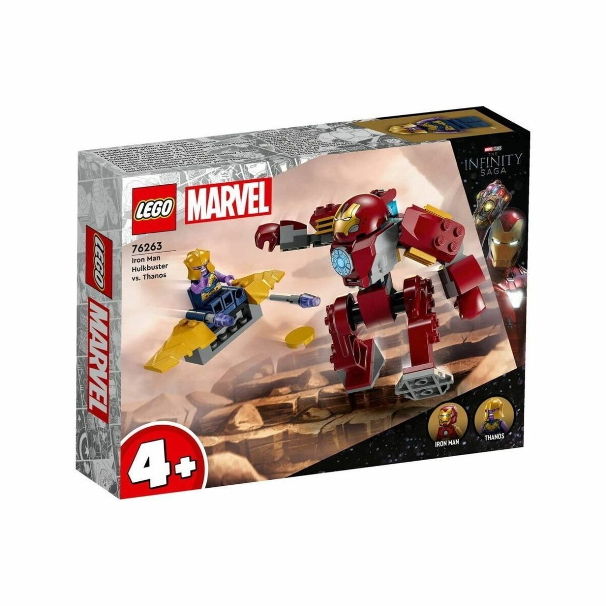 76263 LEGO® Marvel Iron Man Hulkbuster Thanos’a Karşı 66 parça +4 yaş