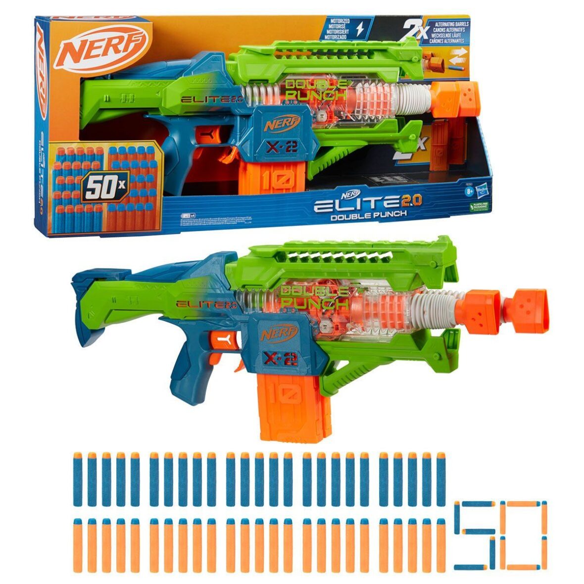 F6363 Nerf Elite 2.0 Double Punch +8 yaş