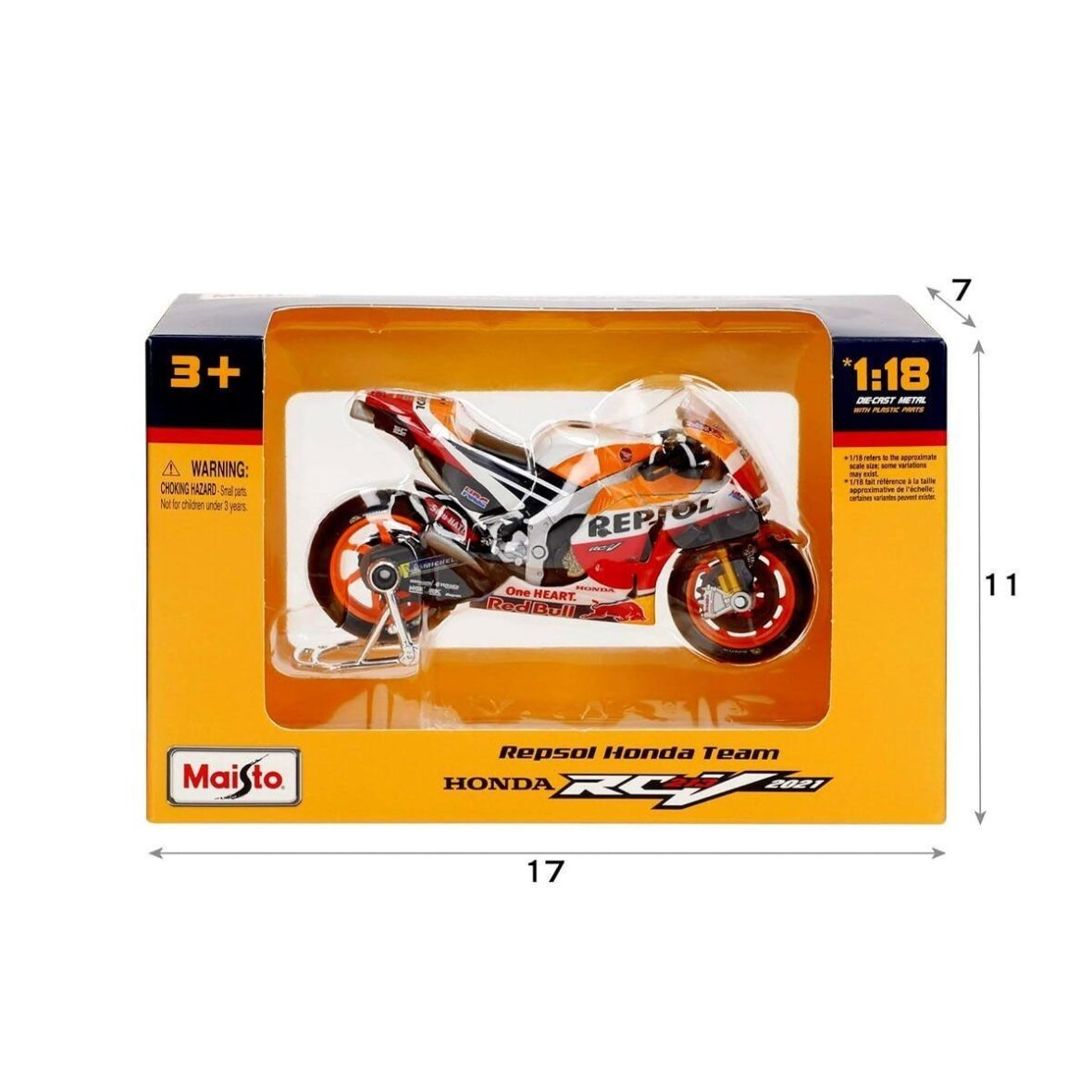 MAY 36372 Repsol Honda Team Motosiklet 2021 1:18 -Necotoys