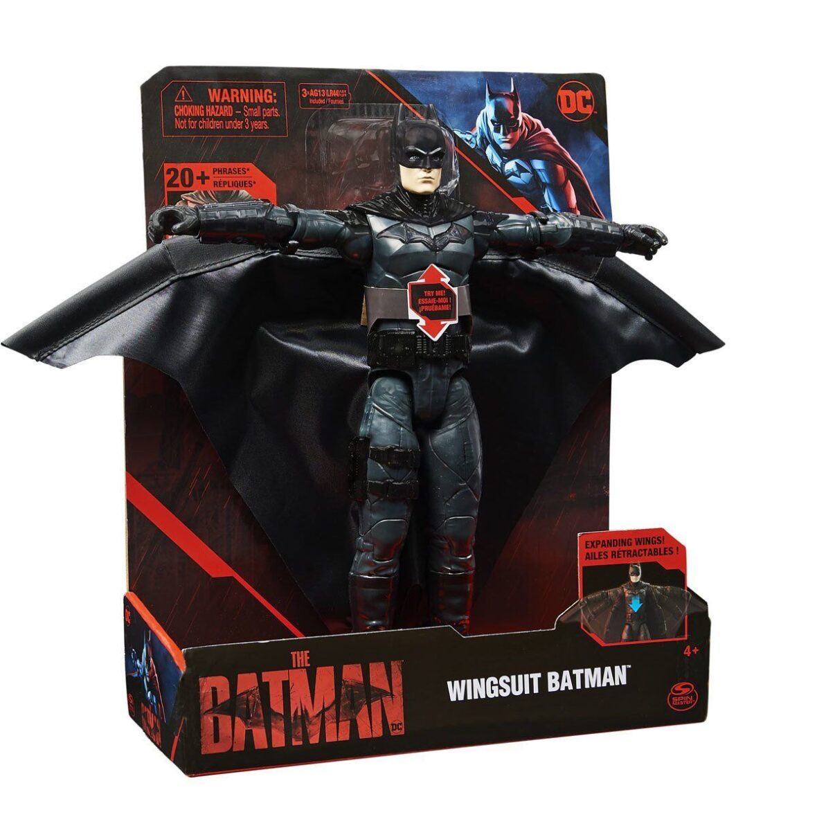 S00036635 Wingsuit Batman 30 cm Aksiyon Figürü -Spinmaster