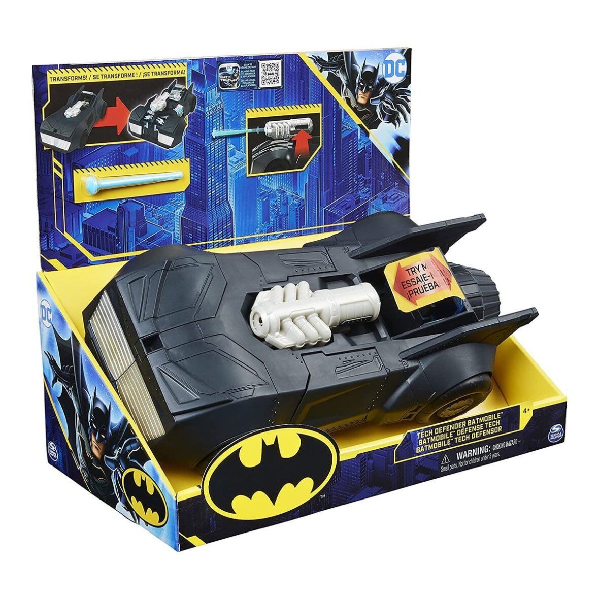 037676 DC Comics Tech Defender Batmobil -Spinmaster