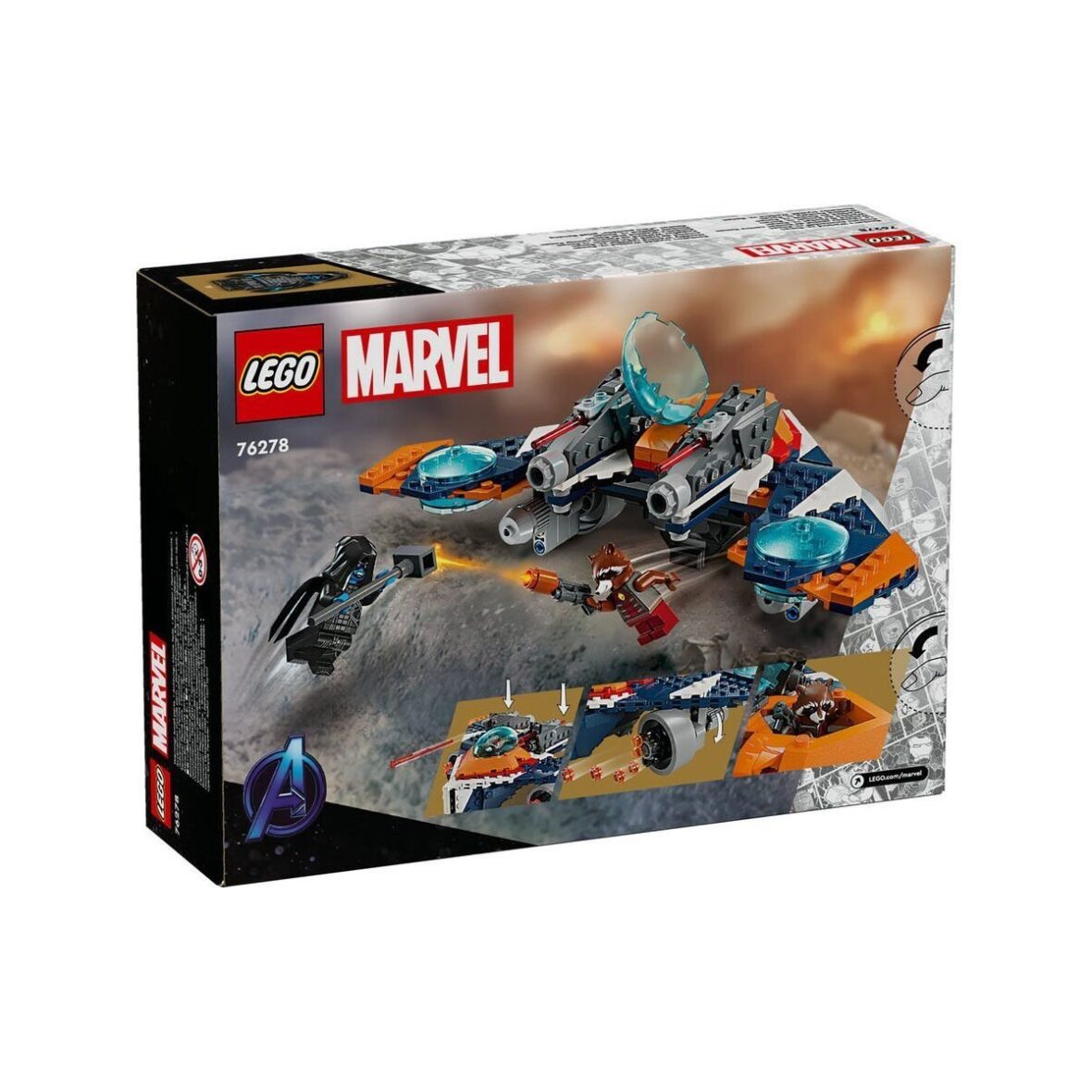 76278 LEGO® Marvel Rocket’in Warbird Aracı Ronan’a Karşı 290 parça +8yaş