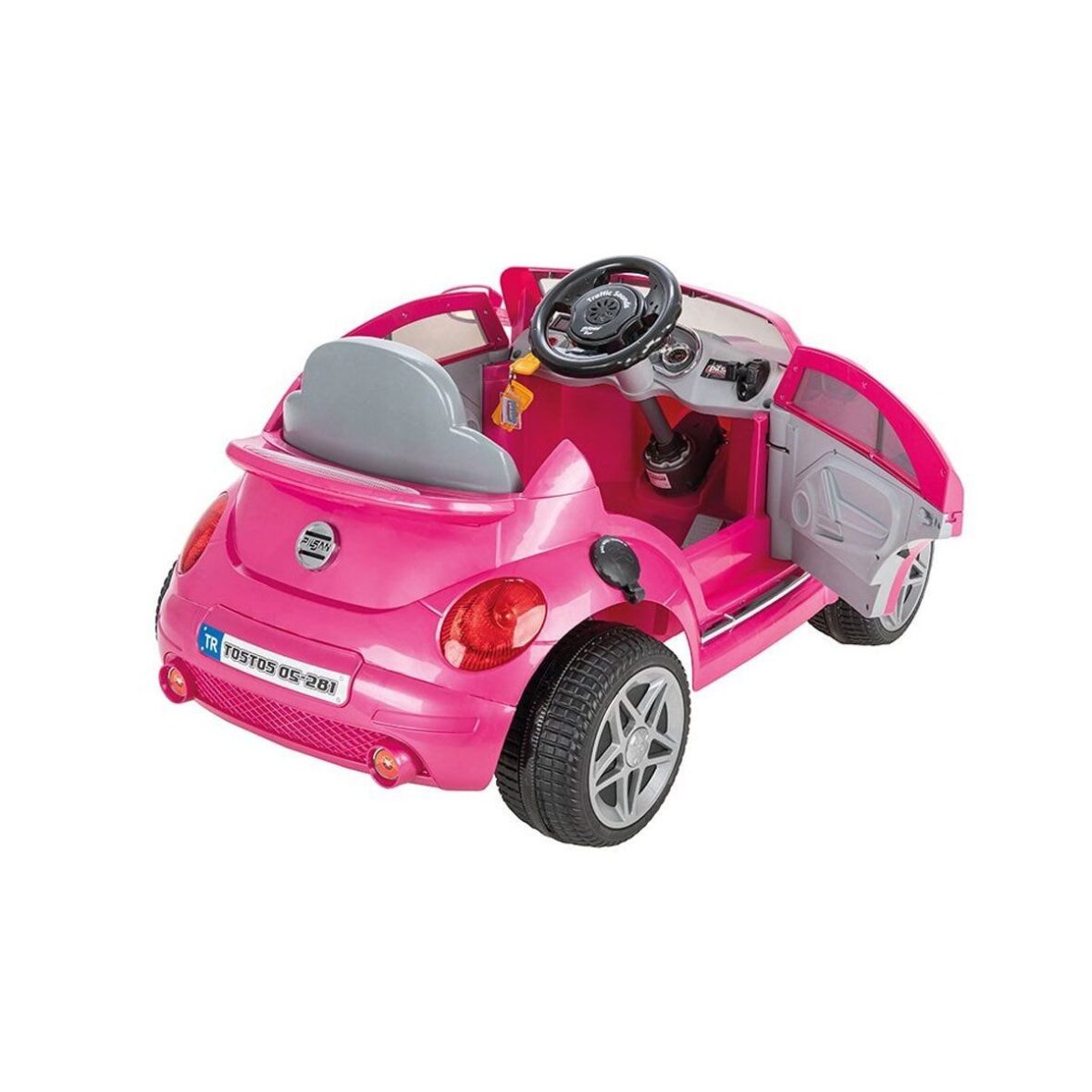 Tostos 12 Volt Kumandalı Akülü Araba Metalik Pembe +3 yaş Özel Fiyatlı Ürün