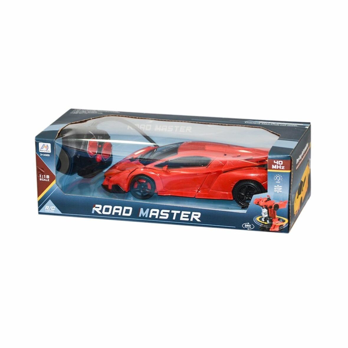 338-26A Kumandalı Robota Dönüşebilen Araba 1:18  -Canem