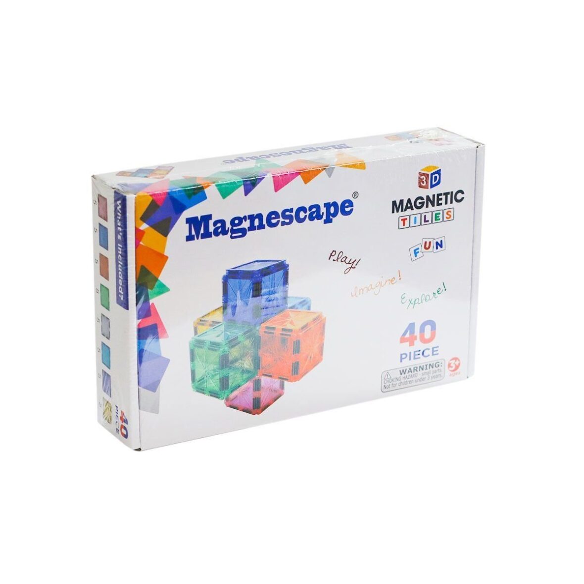 8840 Magnescape Manyetik Tiles 40 Parça -Başeltoys