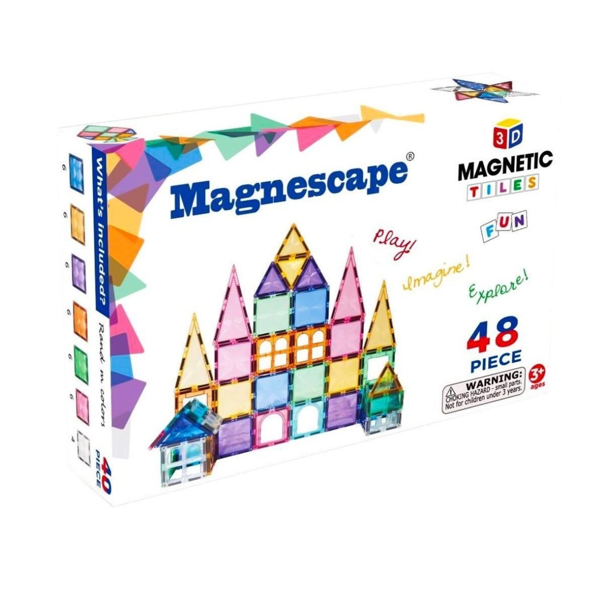 8848 Magnescape Manyetik Tiles 48 Parça -Başeltoys