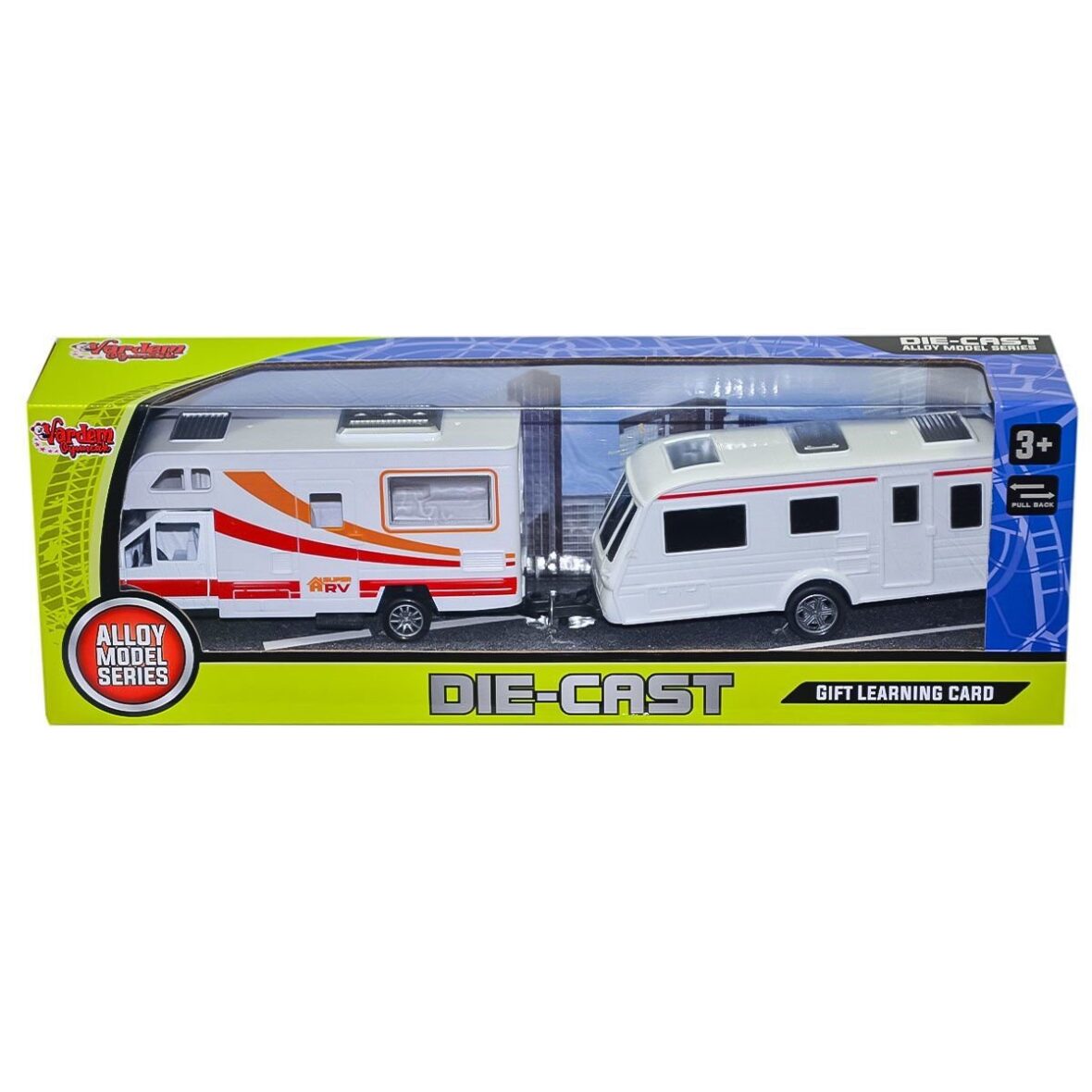 XFD889-391 Kutulu Çek Bırak Die-Cast 2’Li Karavan – Vardem Oyuncak