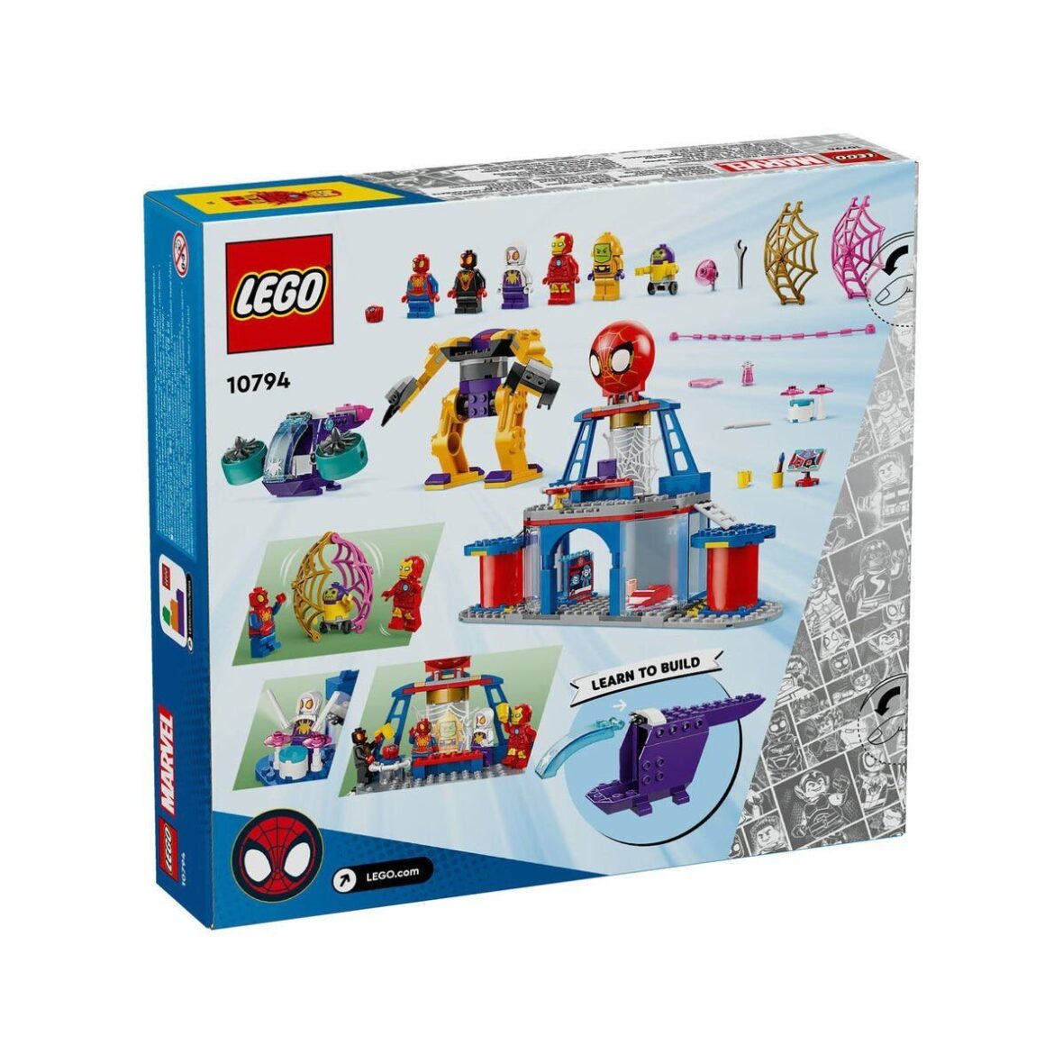 10794 Lego Marvel Spidey – Spidey Takımı Ağ Örücü Karargahı 193 parça +4 yaş