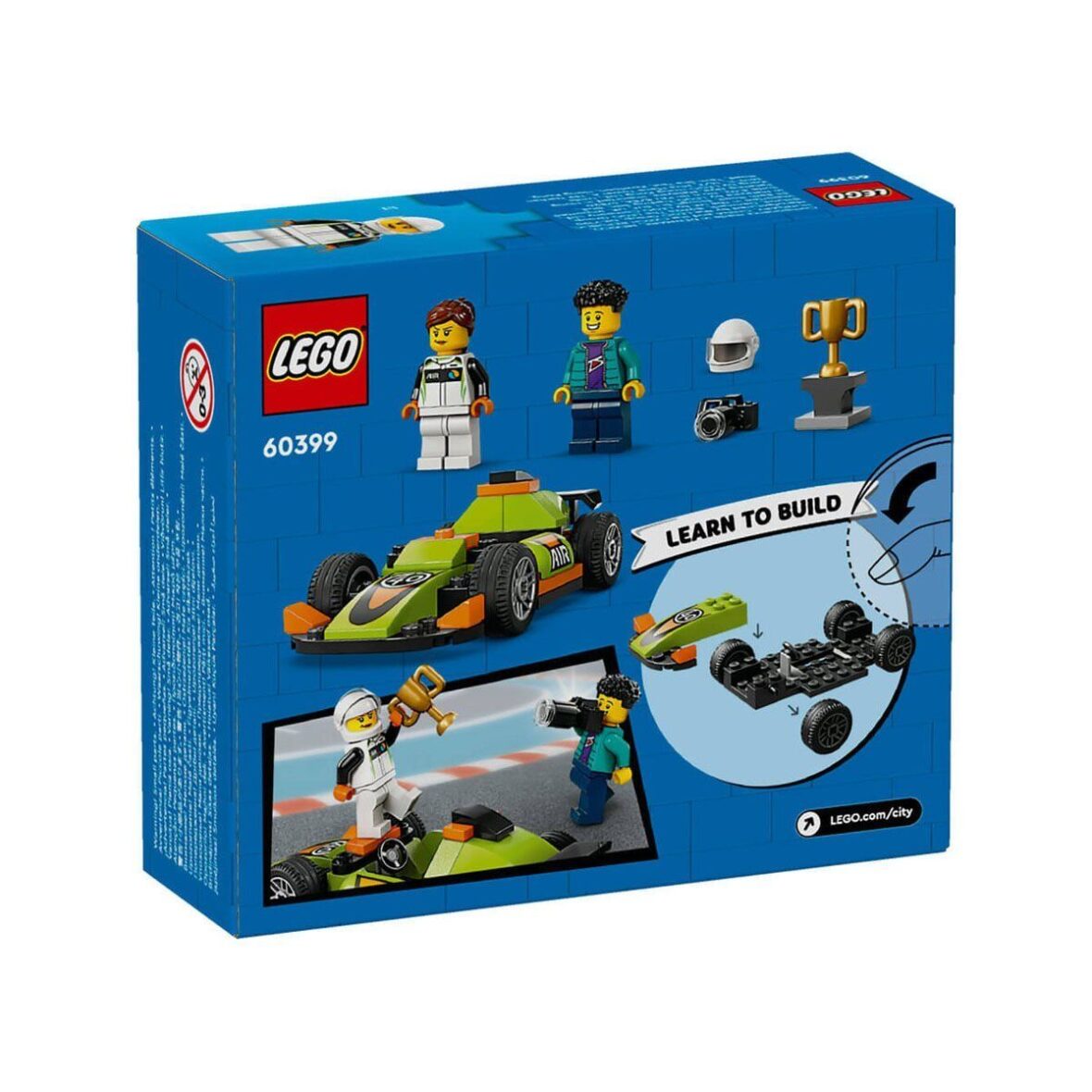 60399 LEGO® City Yeşil Yarış Arabası 56 parça +4 yaş