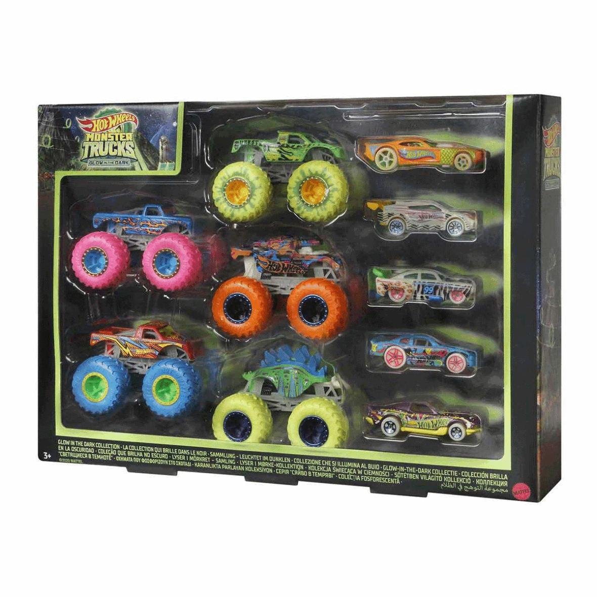 HCB57 Monster Trucks Karanlıkta Parlayan Araçlar, Hot Wheels Monster Trucks – Mattel