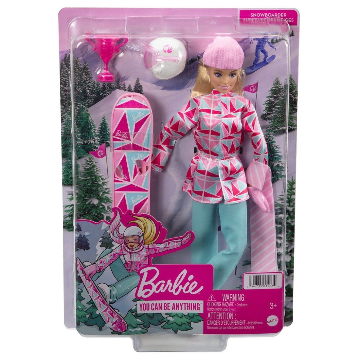 HCN32 Barbie, Snowboard Sporcusu Bebek