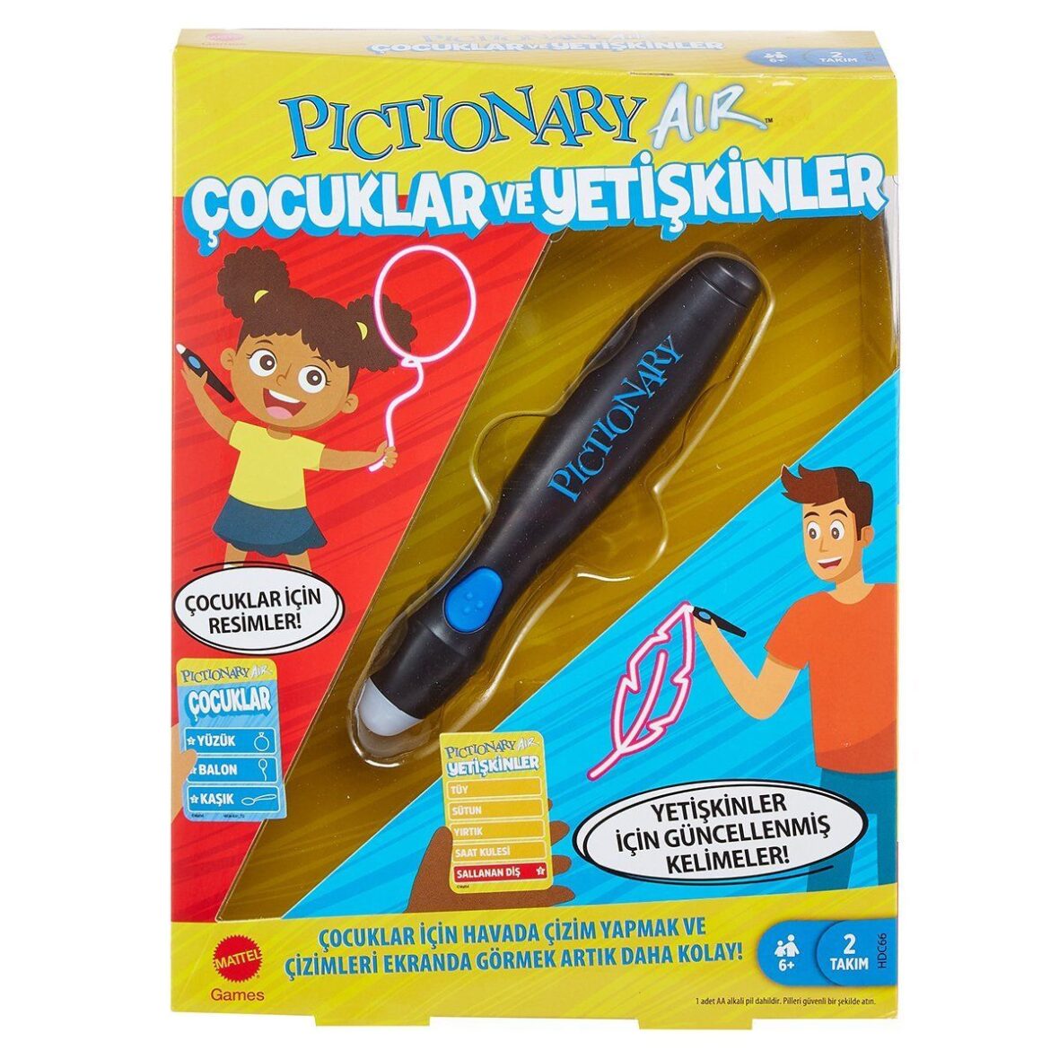 HDC66 Pictionary Air Çocuklar ve Yetişkinler