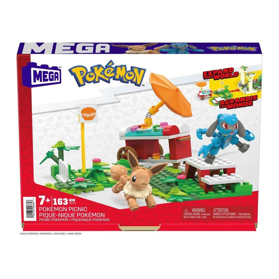 HDL80 MEGA™ Pokémon™ Adventure Builder Piknik Seti 163 parça +7 yaş