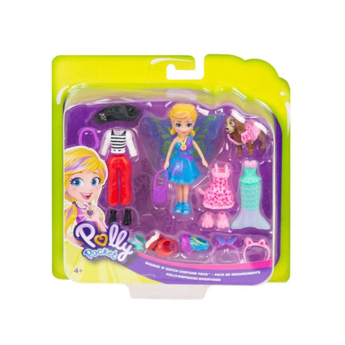 GDM15 Polly Pocket ve Hayvan Dostu Kostüm Giyiyor Oyun Seti / +4 yaş