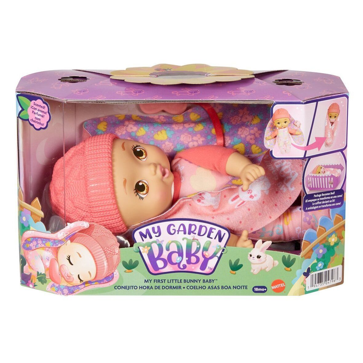 HGC10  İlk Tavşan Bebeğim – Pembe Bereli Bebek My Garden Baby