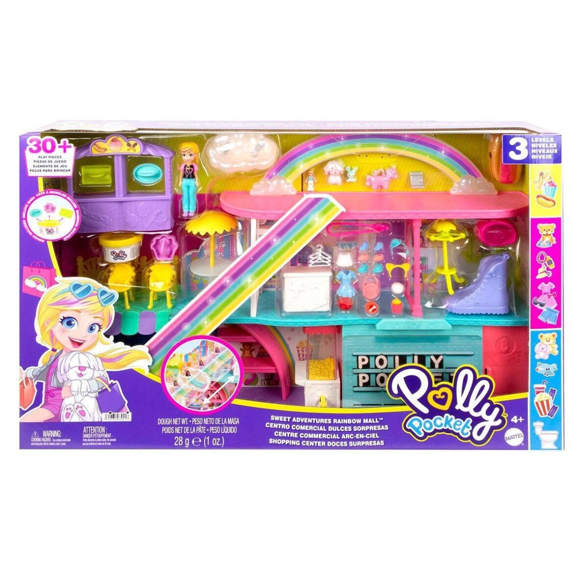 HHX78 Polly Pocket Gökkuşağı Alışveriş Merkezi Oyun Seti