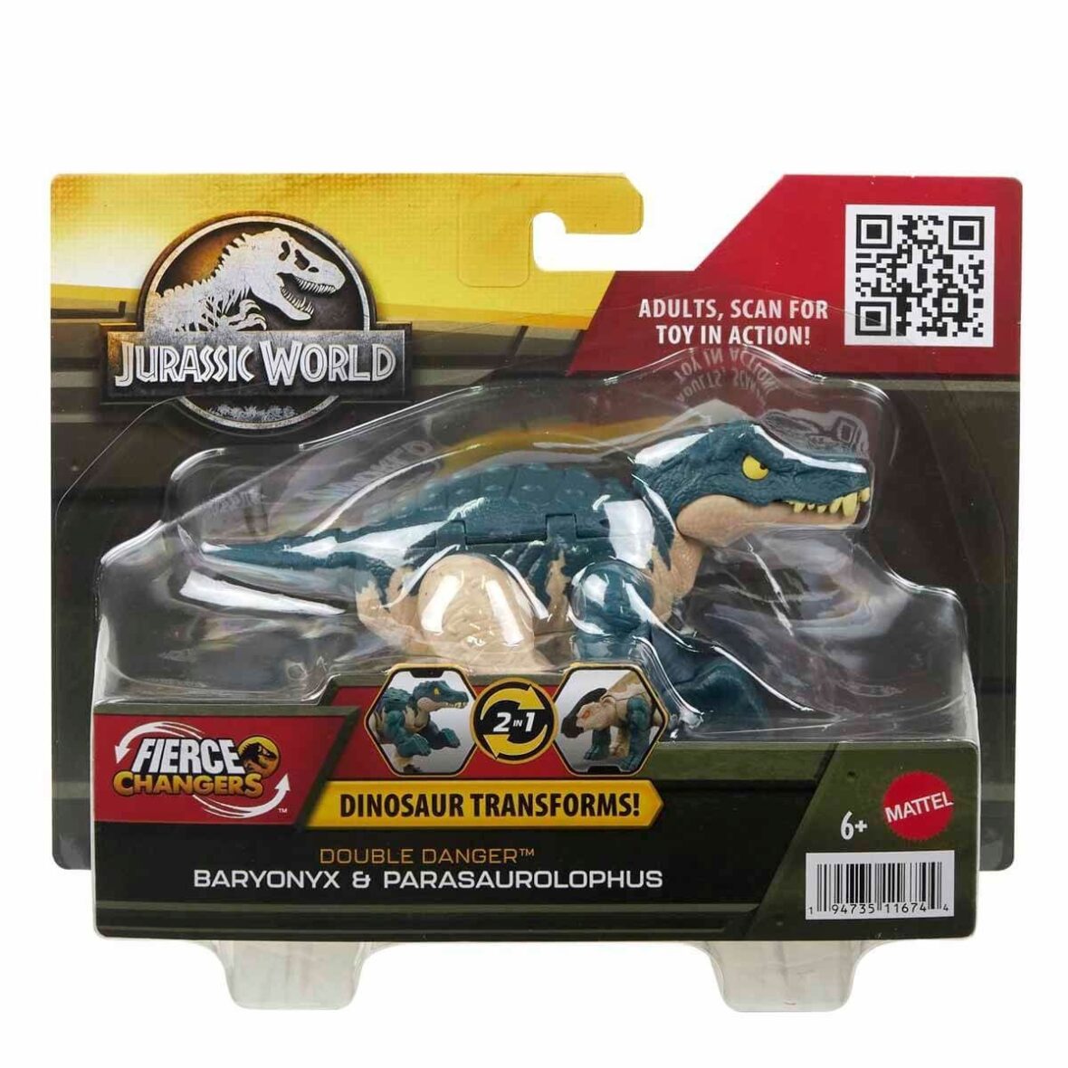 HLP05 Jurassic World Değişim Serisi – Çifte Tehlike Dinozor Figürleri