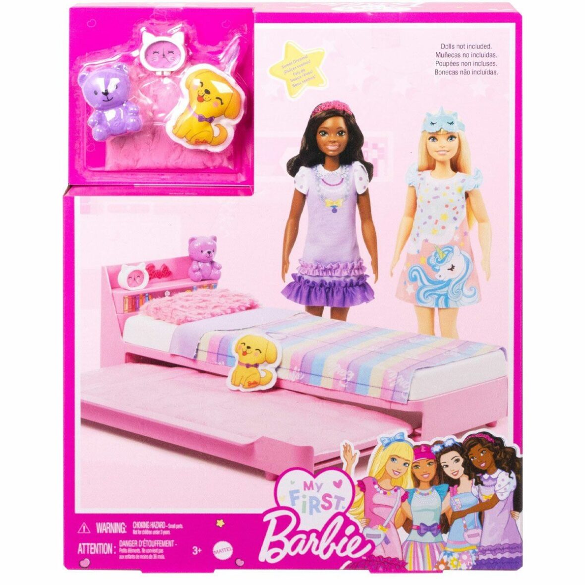 HMM64 My First Barbie – İlk Barbie Bebeğim – Barbie’nin Yatağı Oyun Seti