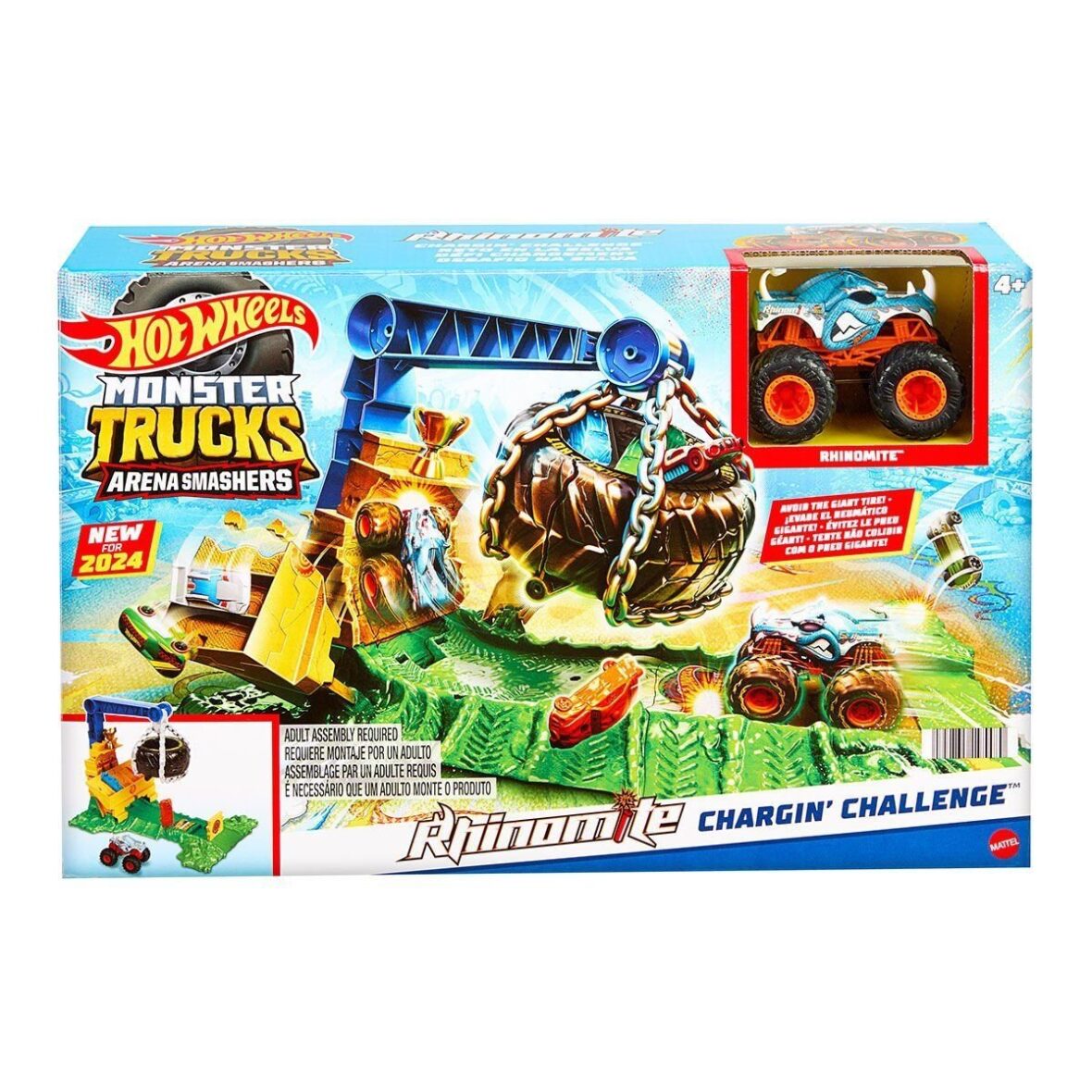 HTP18 Hot Wheels Monster Trucks Arenada Rhinomite Mücadelesi