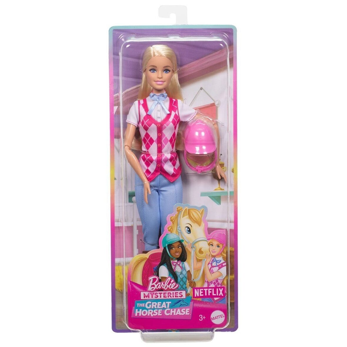 HXJ38 Barbie Binici Bebek – Malibu -Barbie Mysteries: The Great Horse Chase