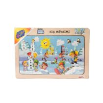 ONY-109-110-111-112 Ahşap Eğitici Çocuk Puzzle -Kış Mevsimi