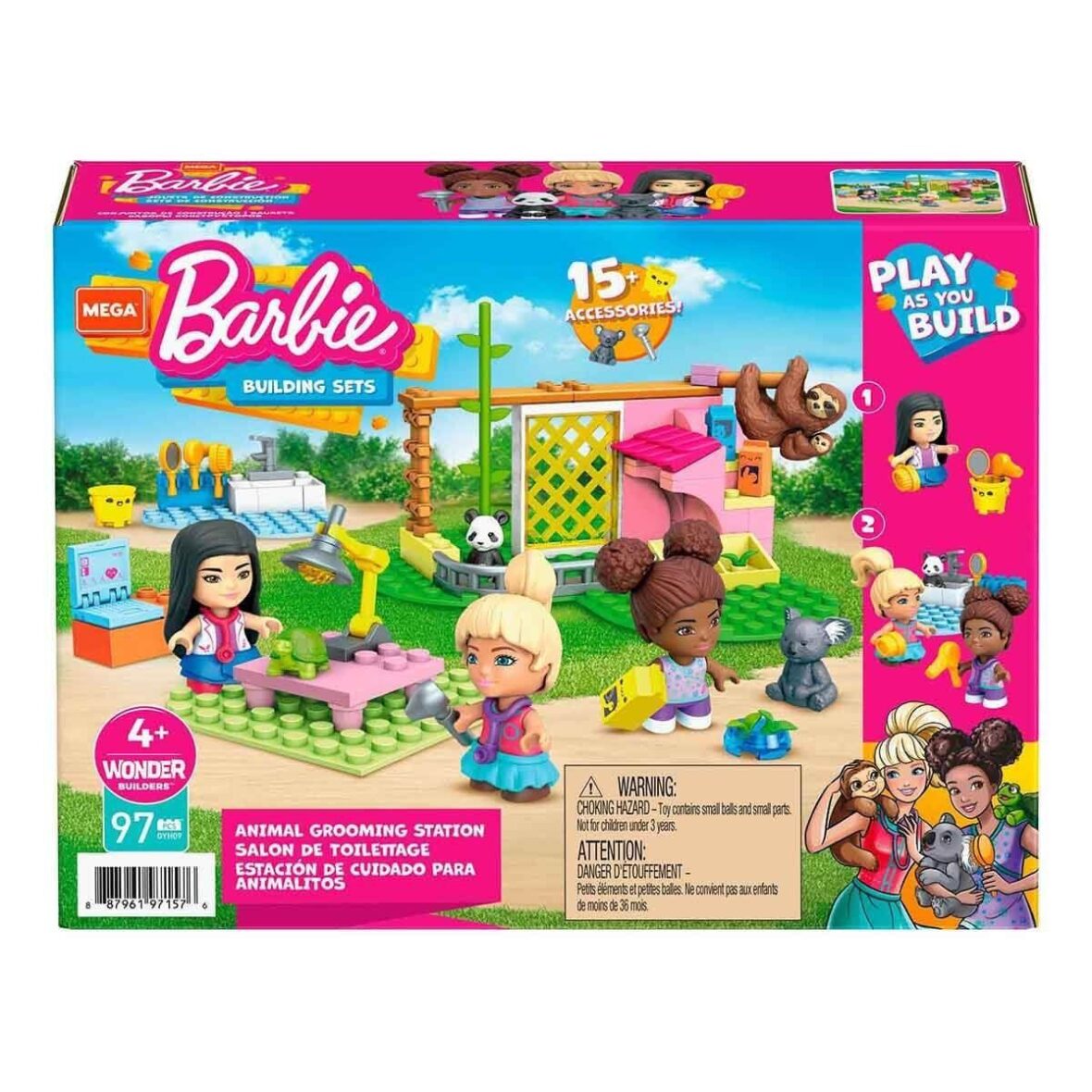 GYH09 MEGA™ Barbie® Pet Kuaför Salonu 97 parça +4 yaş