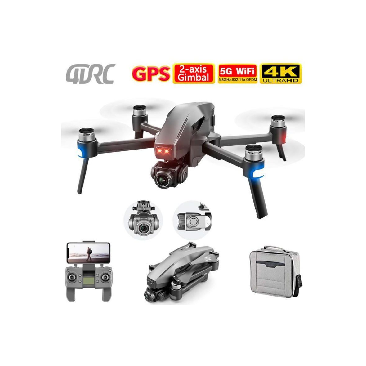 4D-M1  4K Ultra HD Kameralı Drone – Gepettoys