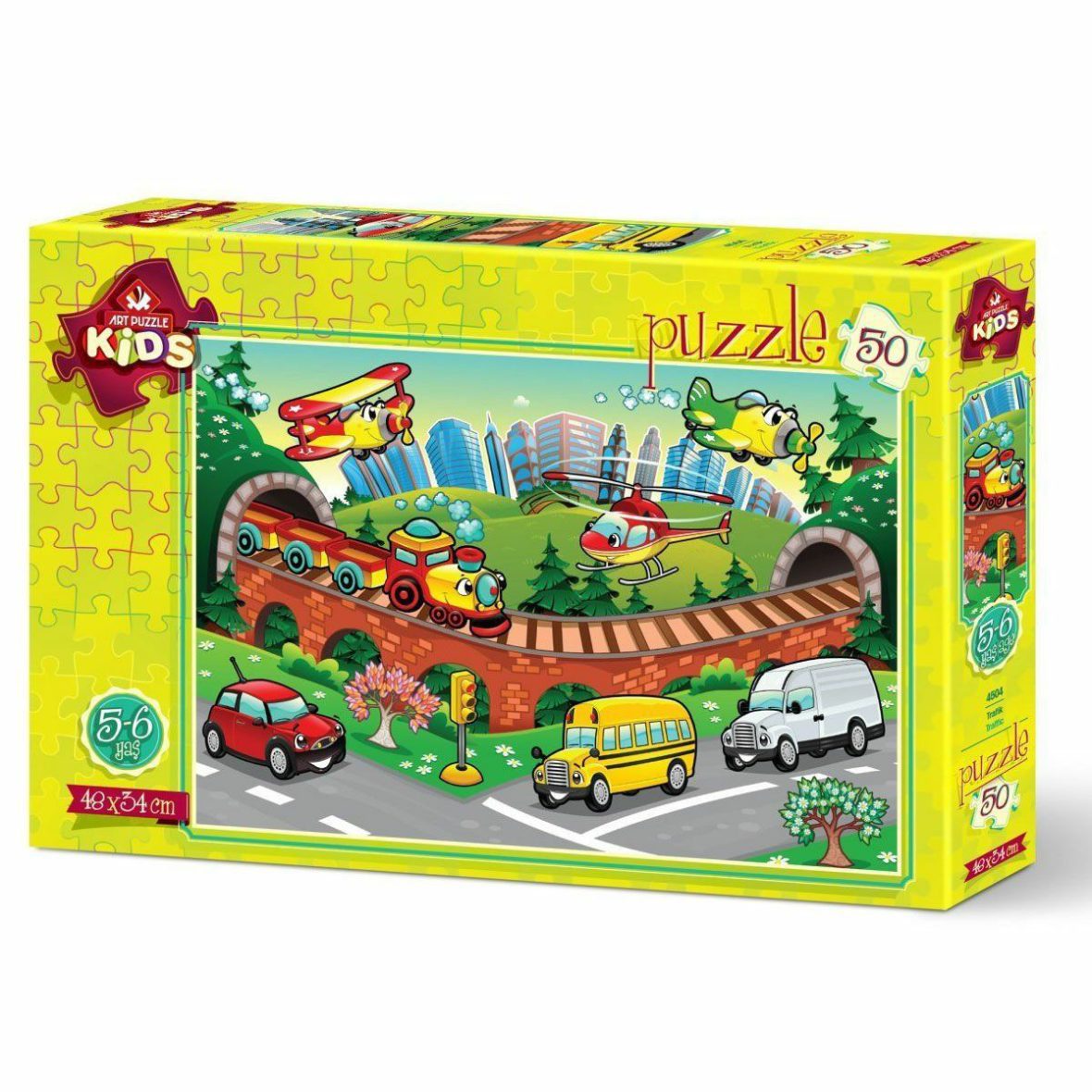 4504 Trafik 50 Parça Art Puzzle