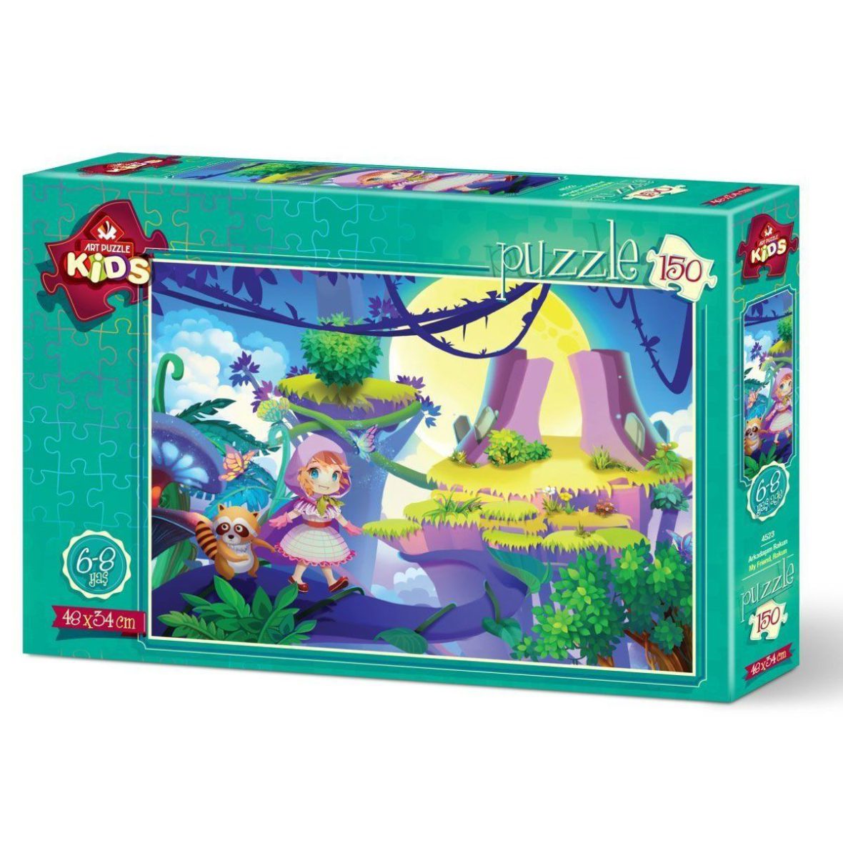 4523 Arkadaşım Rakun – 150 Parça Art Puzzle